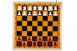 Demonštračná skládacia magnetická šachovnica 86x86cm